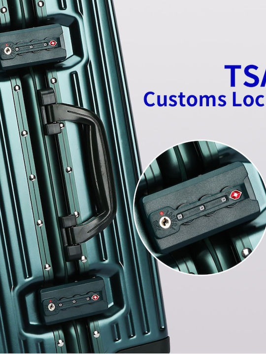 Βαλίτσα Trolley Case Καμπίνας Bopai 833-853201/50 Cm Πράσινο