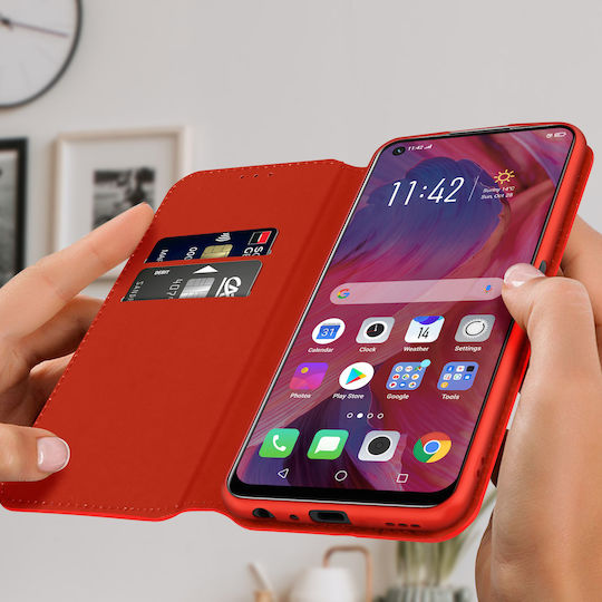 Cover Oppo A54 5g A74 5g Wallet Function Support Video Red