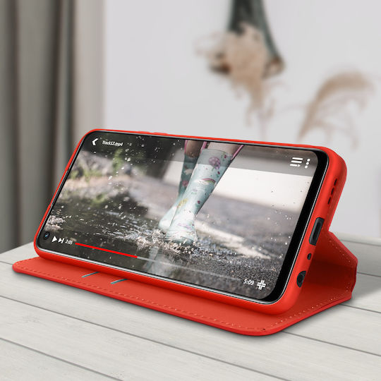 Cover Oppo A54 5g A74 5g Wallet Function Support Video Red