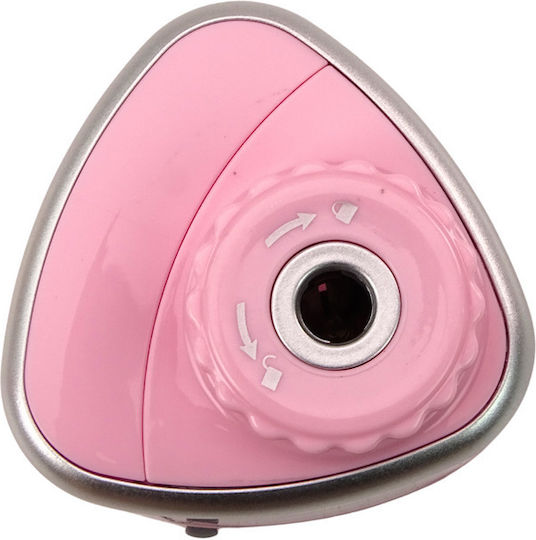 Sharpener Πλαστική Ηλεκτρική Ξύστρα Ροζ