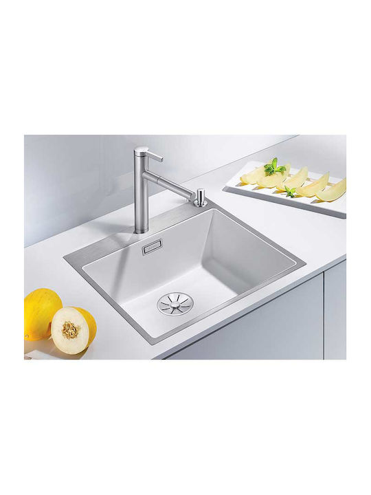Blanco Subline 500-if/a Silgranit 524114 Drop-In Sink Inox W54.3xD51cm Gray