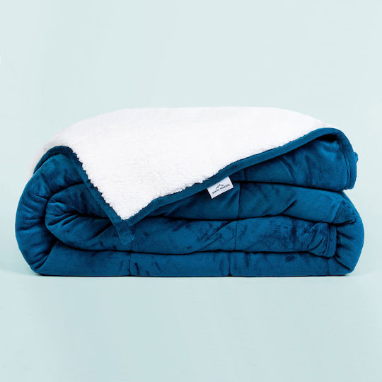 Nordic Paradise Одеяло Гравитация Sherpa Едно 150x200см Синьо