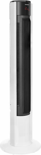 Heinner Ventilator Turm 45W mit Fernbedienung Weiß