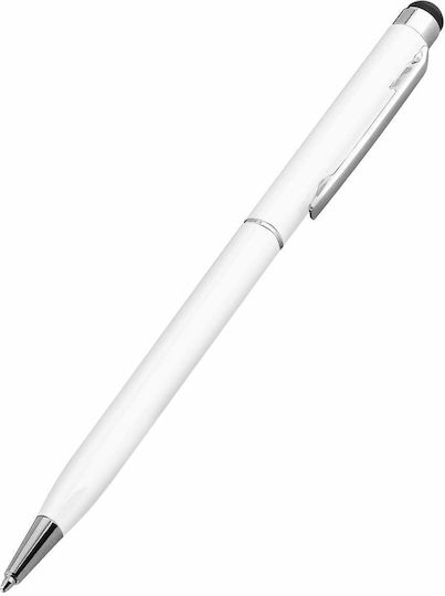 Avizar Silicone Tip Stilou Tactil de culoare Alb STYL-BIK-WH