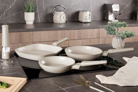 Berlinger Haus Σετ Τηγάνια από Αλουμίνιο Sahara Collection με Αντικολλητική Επίστρωση 3τμχ