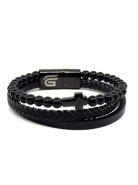 Legend Accessories Мъжка Гривна от Кожа 21см