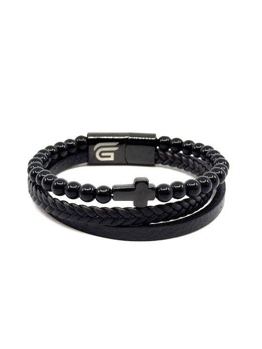 Legend Accessories Мъжка Гривна от Кожа 21см