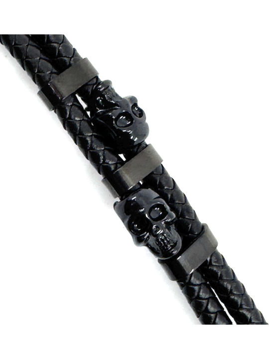 Legend Accessories Ανδρικό Βραχιόλι από Δέρμα 21cm