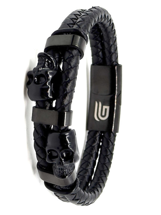 Legend Accessories Herren Armband aus Leder