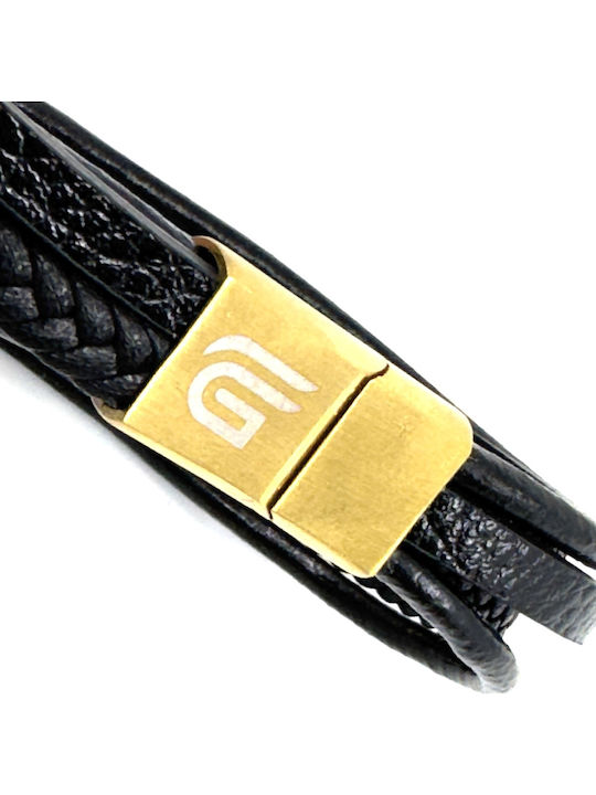 Legend Accessories Ανδρικό Βραχιόλι από Δέρμα 21cm