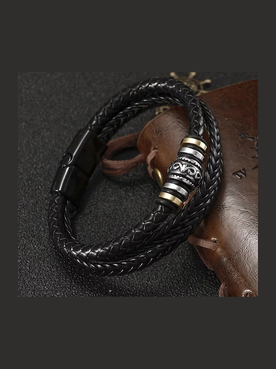 Legend Accessories Ανδρικό Βραχιόλι από Δέρμα
