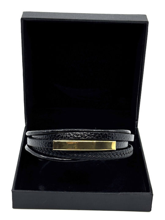 Legend Accessories Ανδρικό Βραχιόλι από Δέρμα 21cm