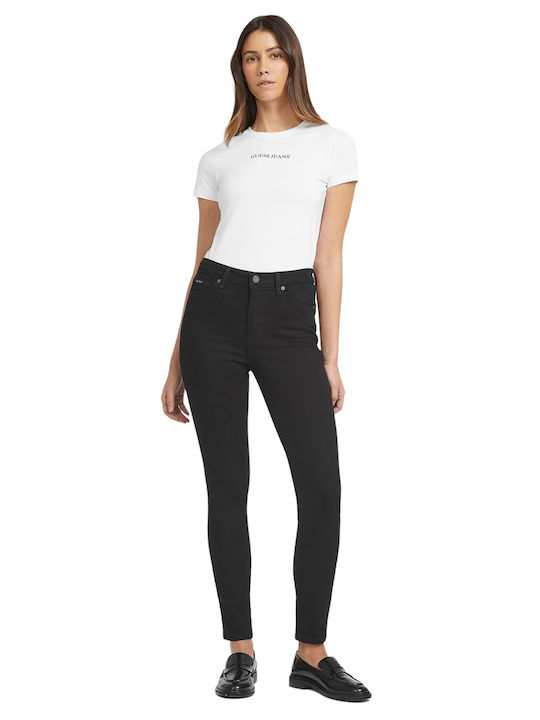Ψηλόμεσο Γυναικείο Jean Παντελόνι σε Skinny Εφαρμογή Black
