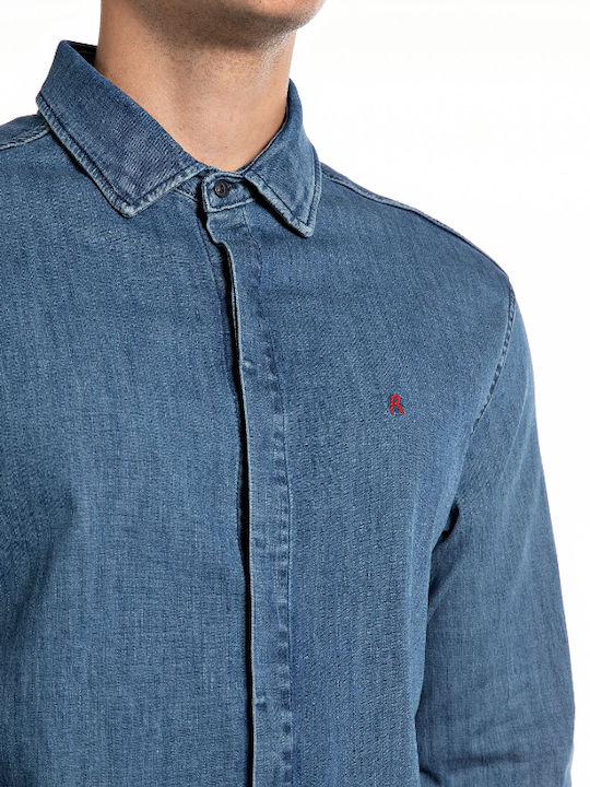 Replay Denim Shirt Blue