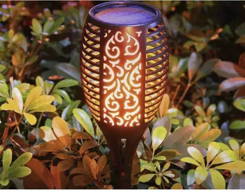 Gardlov Garden Lamp Σετ 4 Ηλιακά Φωτιστικά Πυρσοί με Θερμό Λευκό Φως 7x51εκ.