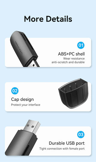 Vention Card Reader USB 3.0 για SD/microSD