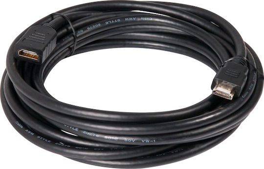 Club3D HDMI 1.4 High Speed 1080p 120Hz Cable HDMI Male - HDMI Female 5m Black
