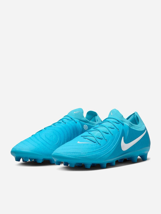 Nike Phantom GX 2 Pro Football Shoes with Cleats Blue Fury / White