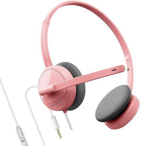 Alcatroz XP1 On Ear Multimedia Ακουστικά με μικροφωνο και σύνδεση 3.5mm Jack σε Ροζ χρώμα