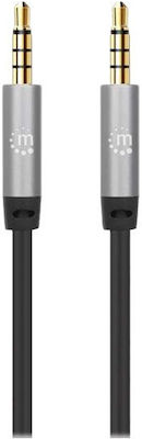 Manhattan Καλώδιο 3,5 mm Stecker - 3,5 mm Stecker Gray 3m (356008)