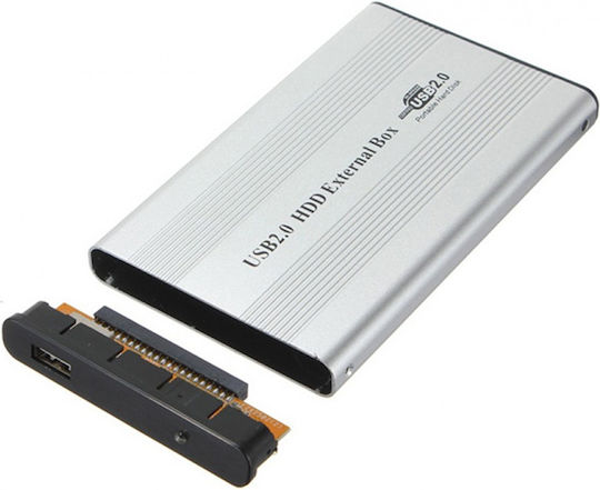 Case for Hard Drive 2.5" IDE with Connection USB 2.0 Silver