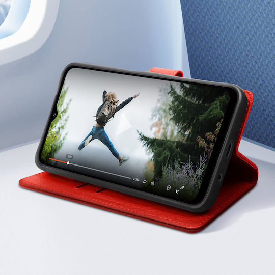 Avizar Case Xiaomi 13 Ultra Card-holder Cover Video Stand Feature Red