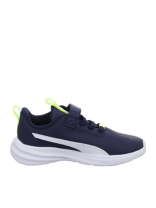 PUMA Rickie Runner Ps Kinder Sneakers mit Klettverschluss Blau 396991-04 PUMA Rickie Runner Ps Kinder Sneakers mit Klettverschluss Blau 396991-04