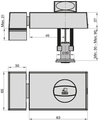 Basi Boxed Lock in color Brown