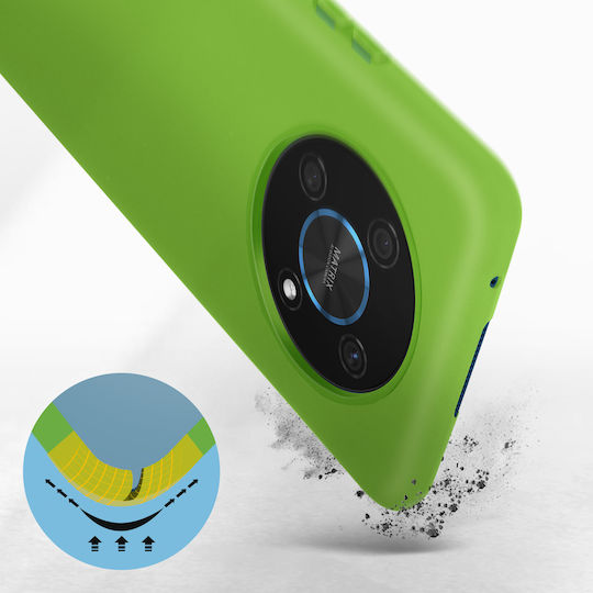 Carcasă Honor Magic 4 Lite Silicon Semi-rigid Moale Subțire Verde