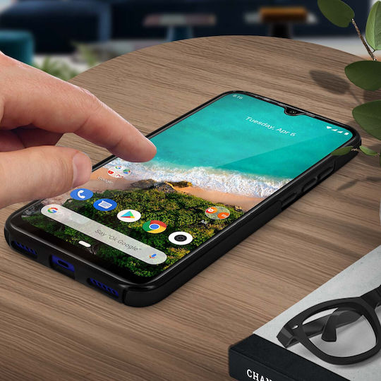 Carcasă 360° Xiaomi Mi A3 Față Flexibilă & Spate Rigid – Negru