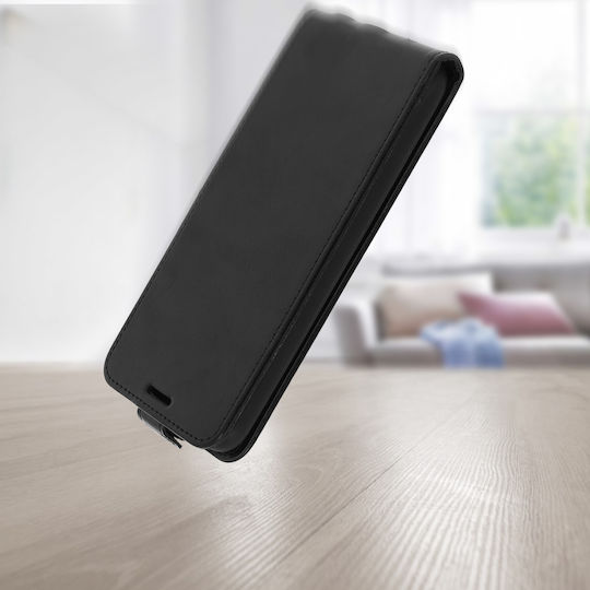 Калъф Sony Xperia L4 Вертикален Флип С Държач За Карти Черен