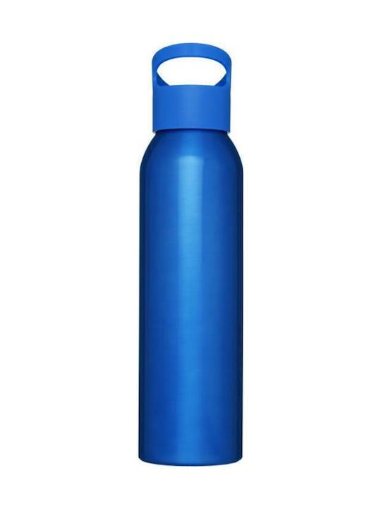 Bottle Water Metallic with Screw Cap Blue 650ml