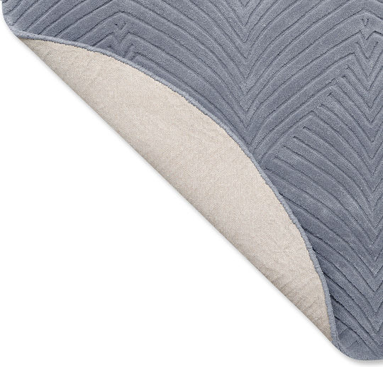 Wedgwood Folia 38904 Χειροποίητο Χαλί Στρογγυλό Μάλλινο Γκρι Φ150cm