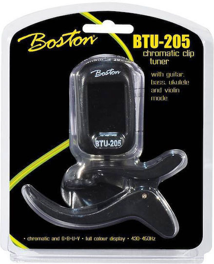 Boston Chromatisch Tuner in Schwarz Farbe