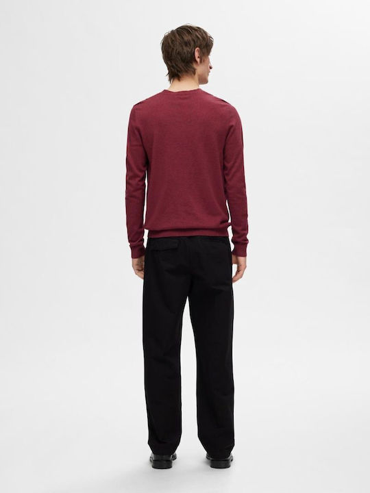 Selected Men's Long Sleeve Sweater BORDO