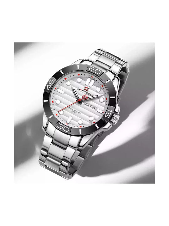 Naviforce Naviforce Watch Battery with Silver Metal Bracelet