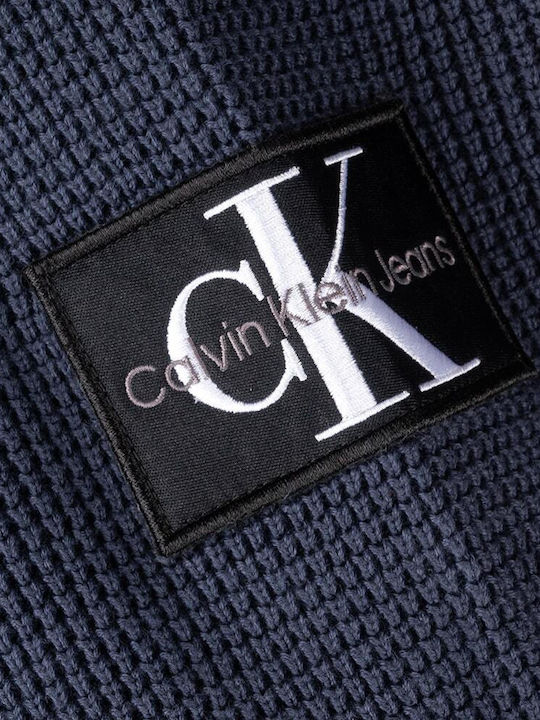 Calvin Klein Neck Long Sleeve Sweater BLUE