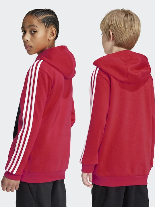 adidas Kids Sweatshirt with Hood Colorblock 3-stripes Colorblock