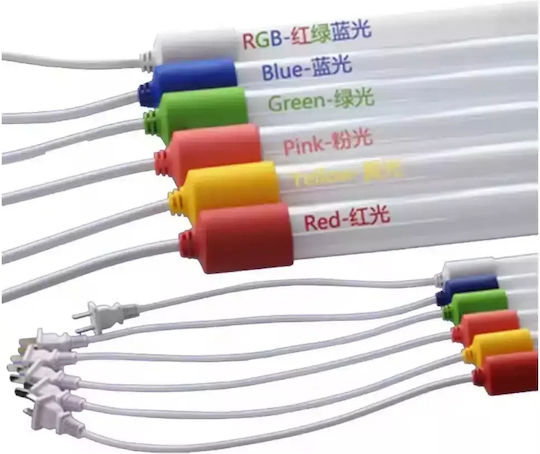 Αδιάβροχη Λάμπα Σωλήνας Φθορίου Led 1,2μ 18w Rz-147 Κίτρινο