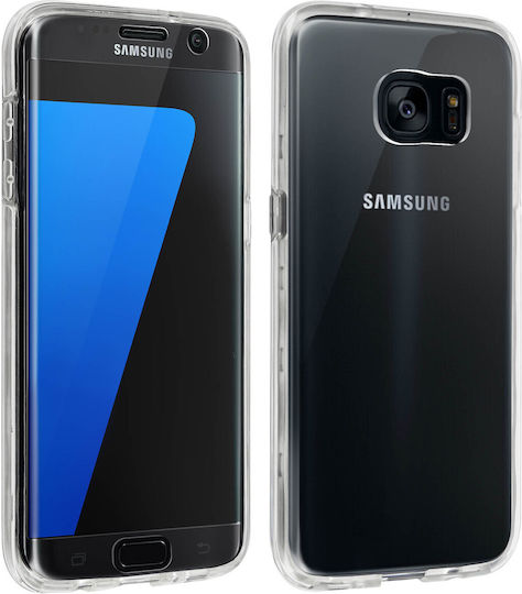 360° Калъф Samsung Galaxy S7 Edge Гъвкав Преден & Твърд Заден – Прозрачен