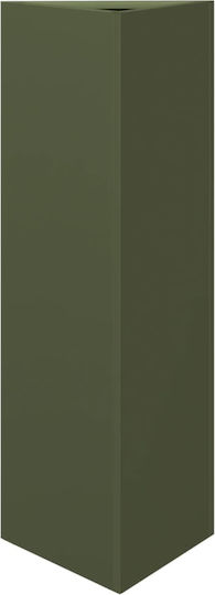 vidaXL Set 2 Metallische Blumenkästen Grün 30cm