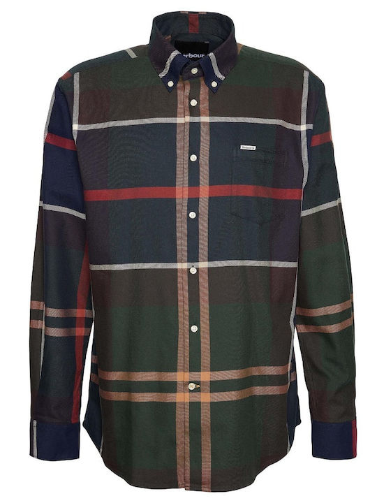 Bearpark Long-sleeved Cotton Shirt Checked Dark Blue
