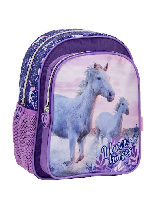 Derform Ghiozdan De Spate Școala Gimnazială- Liceu Cu Husă Pentru Sticlă De Apă Multicolor 24 X 14 X 29 Cm