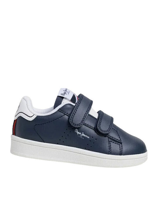 Player Kids Sneakers with Scratch Navy Blue