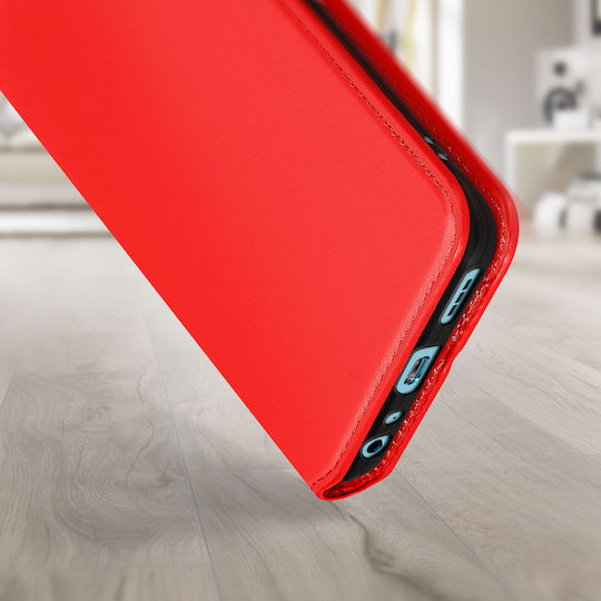 Hülle Oppo A76 Realme 9i Brieftaschenfunktion Video-Unterstützung Rot