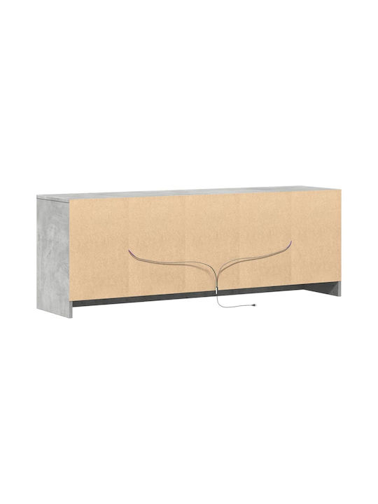 TV-Ständer mit LED-Beleuchtung Grau M139.5xT34xH50cm