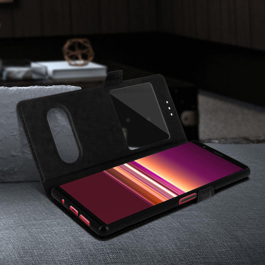 Sony Xperia 5 Case Dual Window Video Stand Black