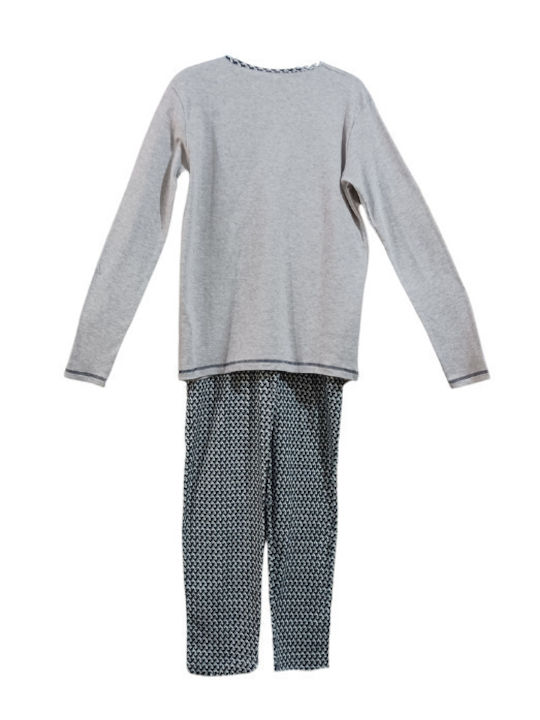 Ogham Winter Women's Pyjama Set Cotton Gray