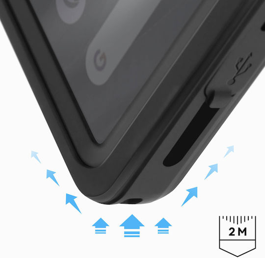 Redpepper Ip68 Waterproof Case Google Pixel 7a Full Coverage Redpepper Transparent Black