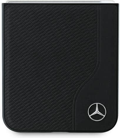 Mercedes-Benz Umschlag Rückseite Hölzern Schwarz (Galaxy Z Flip6)